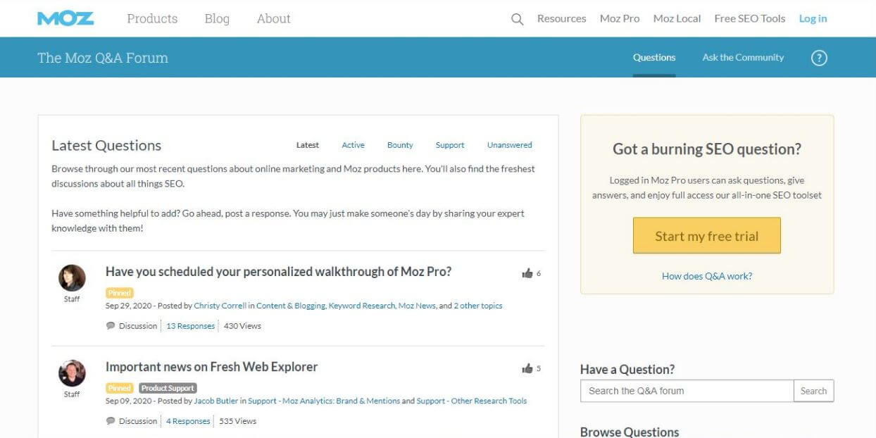Moz Q&A Forum