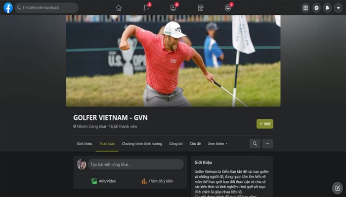 Nhóm Facebook hội chơi golf - GOLFER VIETNAM GVN