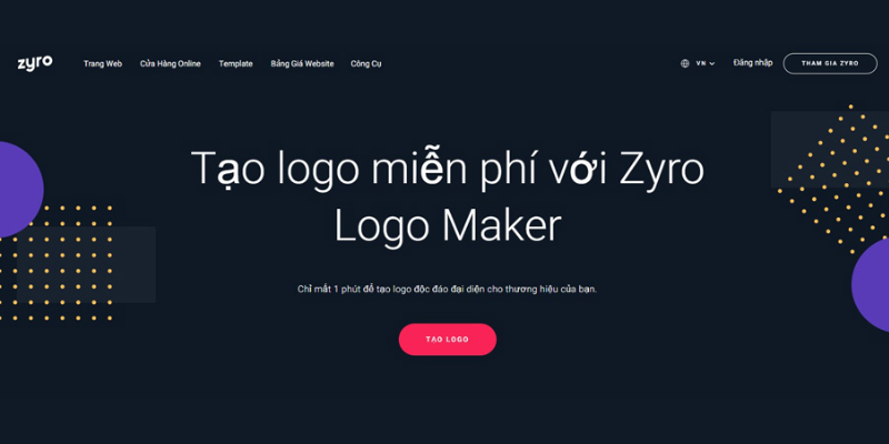 Zyro Logo Maker - Công cụ thiết kế Logo miễn phí