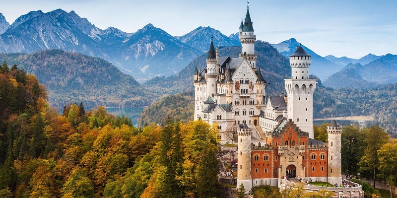 lâu đài Neuschwanstein ở đức