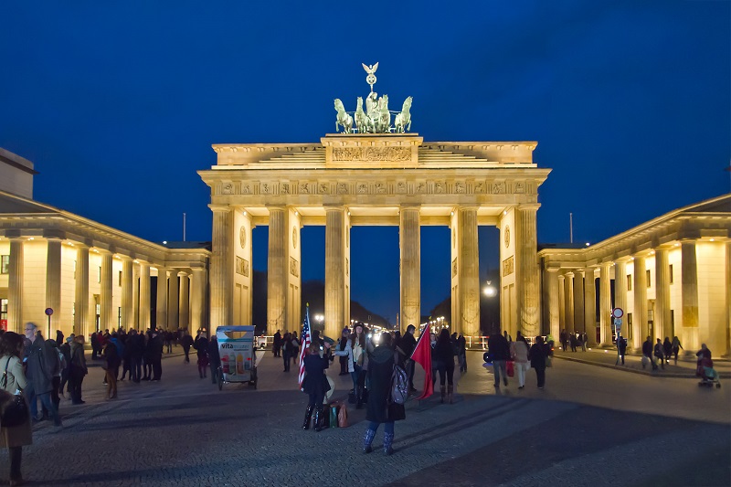 Cổng Brandenburg ở thủ đô Berlin