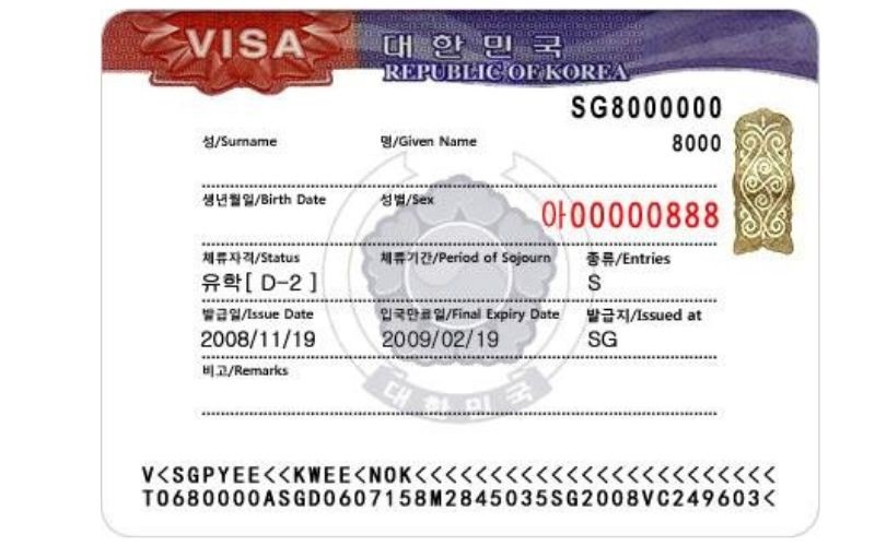 Visa du học Hàn Quốc D2