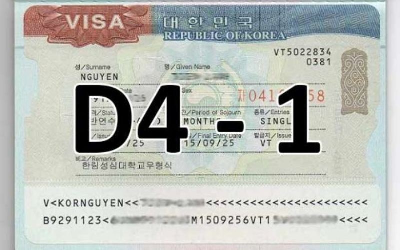 Visa du học Hàn Quốc D4