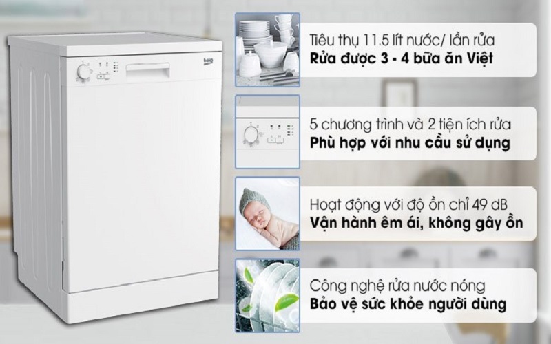 Máy rửa bát Beko DFN05311W