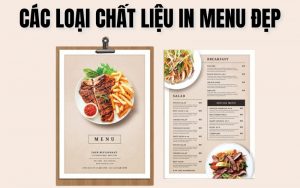 chất liệu in menu bền đẹp