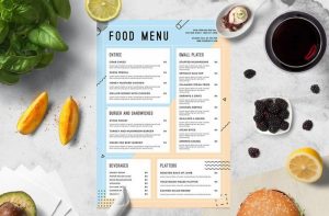 mức giá của của chất liệu in menu