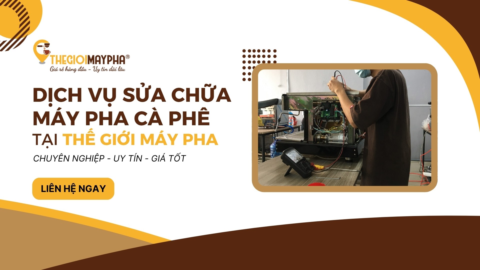 Dịch vụ sửa chữa máy pha cafe chuyên nghiệp tại Thế Giới Máy Pha